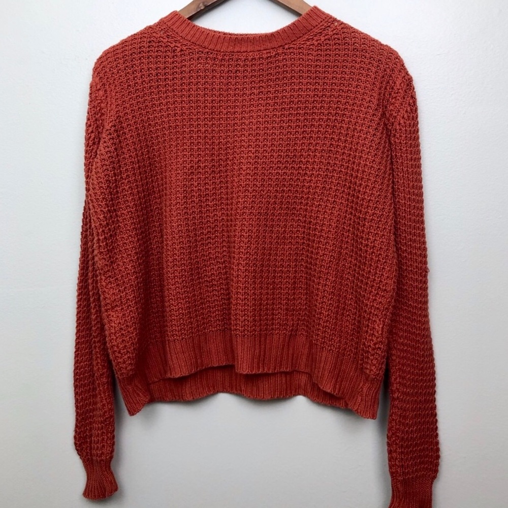 Orange Knit Fall Sweater Women’s Small